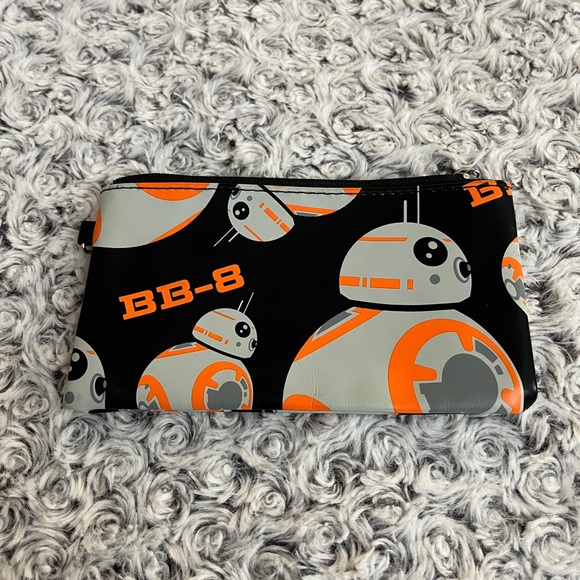 Star Wars BB-8 Robot Zippered Coin Purse Bag Case Droid Lucas Film Merch Kawaii - Picture 6 of 7